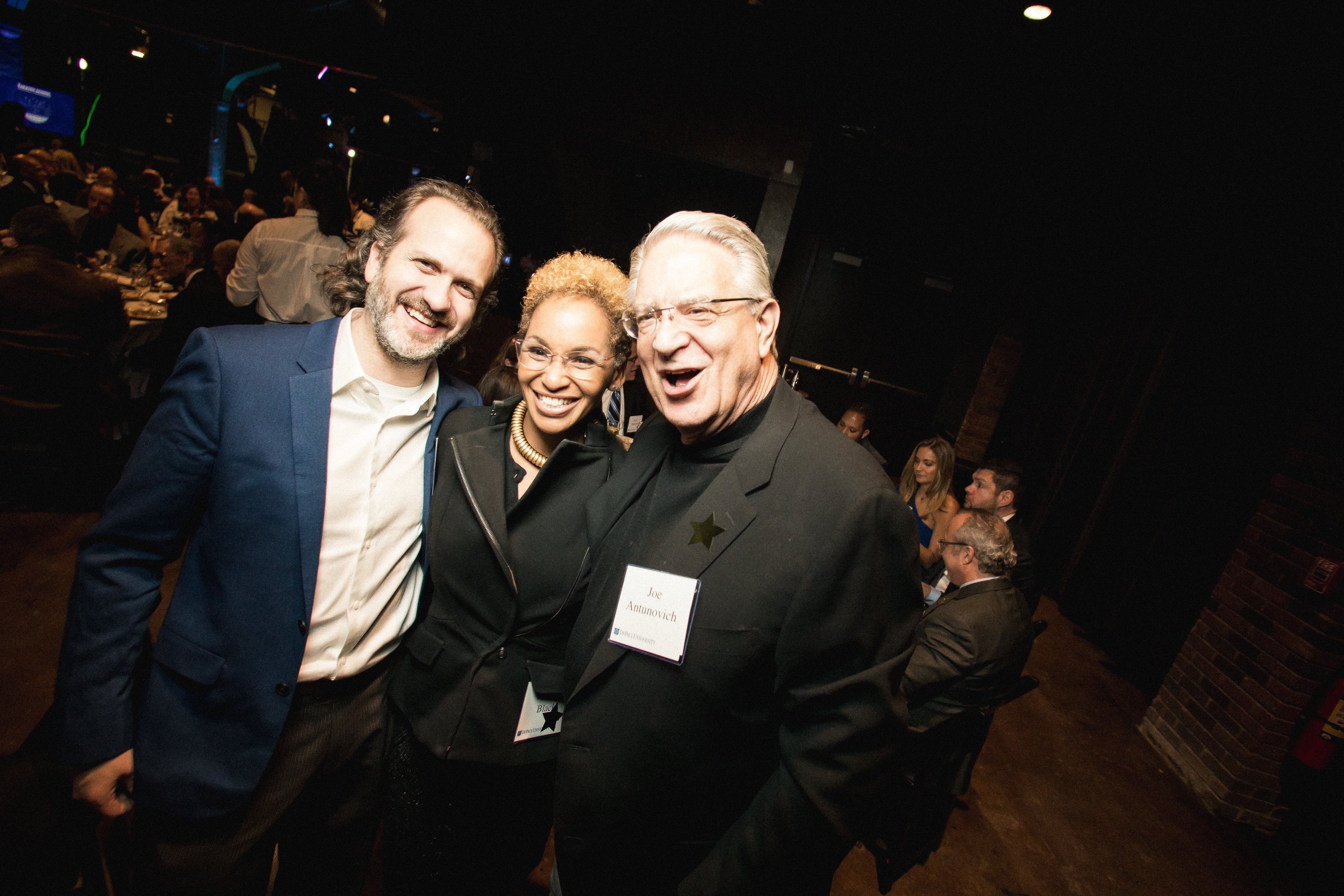Board members Tomer Yogev, Monika Black, and event co-chair Joseph A. Antunovich.